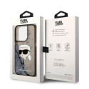 Kryt Karl Lagerfeld Glitter Karl Head pro iPhone 14 Pro