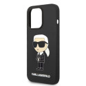Kryt Karl Lagerfeld IKONIK Silicone iPhone 14 Pro černý