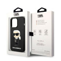 Kryt Karl Lagerfeld IKONIK Silicone iPhone 14 Pro černý