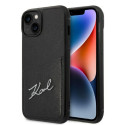 Kryt Karl Lagerfeld SIGNATURE pro iPhone 14 Plus - black