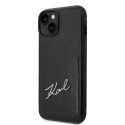 Kryt Karl Lagerfeld SIGNATURE pro iPhone 14 Plus - black