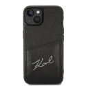 Kryt Karl Lagerfeld SIGNATURE pro iPhone 14 Plus - black