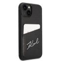 Kryt Karl Lagerfeld SIGNATURE pro iPhone 14 Plus - black