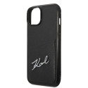 Kryt Karl Lagerfeld SIGNATURE pro iPhone 14 Plus - black