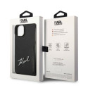 Kryt Karl Lagerfeld SIGNATURE pro iPhone 14 Plus - black