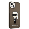 Kryt Karl Lagerfeld IKONIK Karl pro iPhone 14 Plus - černý