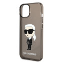 Kryt Karl Lagerfeld IKONIK Karl pro iPhone 14 Plus - černý