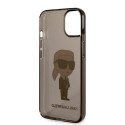 Kryt Karl Lagerfeld IKONIK Karl pro iPhone 14 Plus - černý