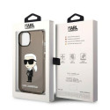 Kryt Karl Lagerfeld IKONIK Karl pro iPhone 14 Plus - černý