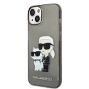 Kryt Karl Lagerfeld KARL&Choupette pro iPhone 14 Plus černý