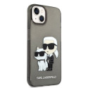 Kryt Karl Lagerfeld KARL&Choupette pro iPhone 14 Plus černý