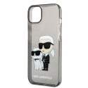 Kryt Karl Lagerfeld KARL&Choupette pro iPhone 14 Plus černý