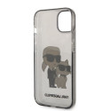 Kryt Karl Lagerfeld KARL&Choupette pro iPhone 14 Plus černý