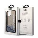 Kryt Karl Lagerfeld LIQUID GLITTER ELONG pro iPhone 14 Plus - černý