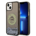 Kryt Karl Lagerfeld LIQUID GLITTER RSG pro iPhone 14 Plus - černý