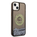 Kryt Karl Lagerfeld LIQUID GLITTER RSG pro iPhone 14 Plus - černý