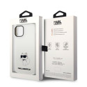 Kryt Karl Lagerfeld CHOUPETTE Silicone Ikonik iPhone 14 Plus bílá