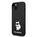 Kryt Karl Lagerfeld CHOUPETTE Silicone Ikonik iPhone 14 Plus černý