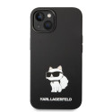 Kryt Karl Lagerfeld CHOUPETTE Silicone Ikonik iPhone 14 Plus černý