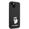 Kryt Karl Lagerfeld CHOUPETTE Silicone Ikonik iPhone 14 Plus černý