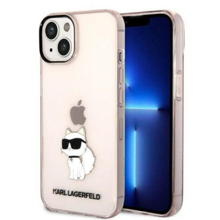 Kryt Karl Lagerfeld CHOUPETTE pro iPhone 14 - růžová