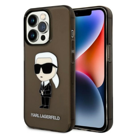 Kryt Karl Lagerfeld IKONIK Karl iPhone 14 Pro Max black