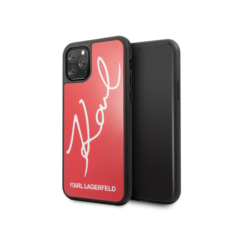 Ochranný kryt Karl Lagerfeld pro Apple iPhone 11 Pro Max – červená