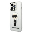 Kryt Karl Lagerfeld IKONIK Karl pro iPhone 14 Pro Max - transparentní