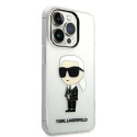 Kryt Karl Lagerfeld IKONIK Karl pro iPhone 14 Pro Max - transparentní