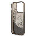 Kryt Karl Lagerfeld LIQUID GLITTER ELONG pro iPhone 14 Pro Max - čern