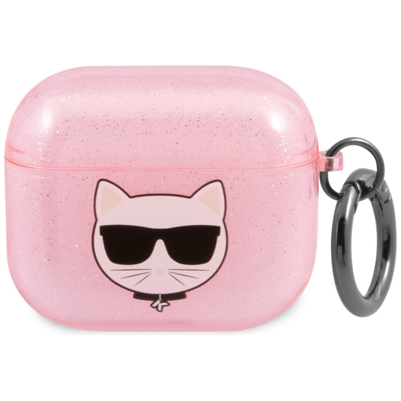 Ochranné pouzdro Karl Lagerfeld pro Apple AirPods 3 – růžová
