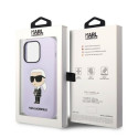 Kryt Karl Lagerfeld KLHCP14XSNIKBCU pro iPhone 14 Pro Max - fialová