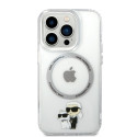 Kryt Karl Lagerfeld IKONICKÝ KARL&CHOUPETTE pro iPhone 14 Pro transpa