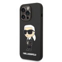 Kryt Karl Lagerfeld IKONIK MagSafe pro iPhone 14 Pro – černý