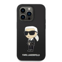 Kryt Karl Lagerfeld IKONIK MagSafe pro iPhone 14 Pro – černý