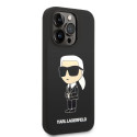 Kryt Karl Lagerfeld IKONIK MagSafe pro iPhone 14 Pro – černý
