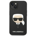 Kryt Karl Lagerfeld SILICONE Karl's Head iPhone 14 Plus - černý