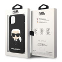 Kryt Karl Lagerfeld SILICONE Karl's Head iPhone 14 Plus - černý