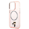 Kryt Karl Lagerfeld ICONIC Karl&Choupette MagSafe pro iPhone 14 Pro Ma