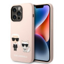 Kryt Karl Lagerfeld Silicone Karl & Choupette MagSafe pro iPhone 14 Pr