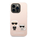 Kryt Karl Lagerfeld Silicone Karl & Choupette MagSafe pro iPhone 14 Pr