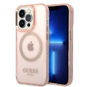 Kryt Guess GUHMP14LHTCMP iPhone 14 Pro růžová (MagSafe)