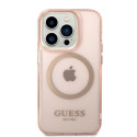 Kryt Guess GUHMP14LHTCMP iPhone 14 Pro růžová (MagSafe)