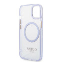 Kryt GUESS Gold Outline Magsafe pro iPhone 14 – fialová