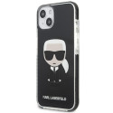 Kryt Karl Lagerfeld IKONIK Karl Case iPhone 13 mini černý