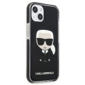 Kryt Karl Lagerfeld IKONIK Karl Case iPhone 13 mini černý
