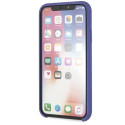 Kryt Karl Lagerfeld SILICONE pro iPhone X/XS - fialová