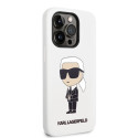 Kryt Karl Lagerfeld KLHCP14LSNIKBCH iPhone 14 Pro - white/white