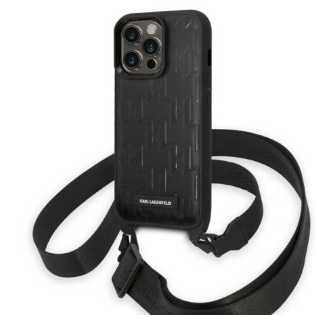 Kryt Karl Lagerfeld KLHCP14LSTMMK iPhone 14 Pro černý