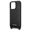 Kryt Karl Lagerfeld KLHCP14LSTMMK iPhone 14 Pro černý